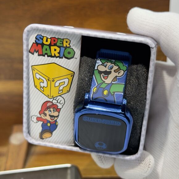 Nintendo Super Mario Digital Watch Mario & Luigi New Note Cosmetic Screen Marks - Picture 4 of 11
